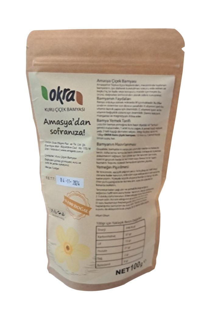 OKRA Kuru Çiçek Bamya - 100gr Paket - 2024 Mahsulü - Görsel 2